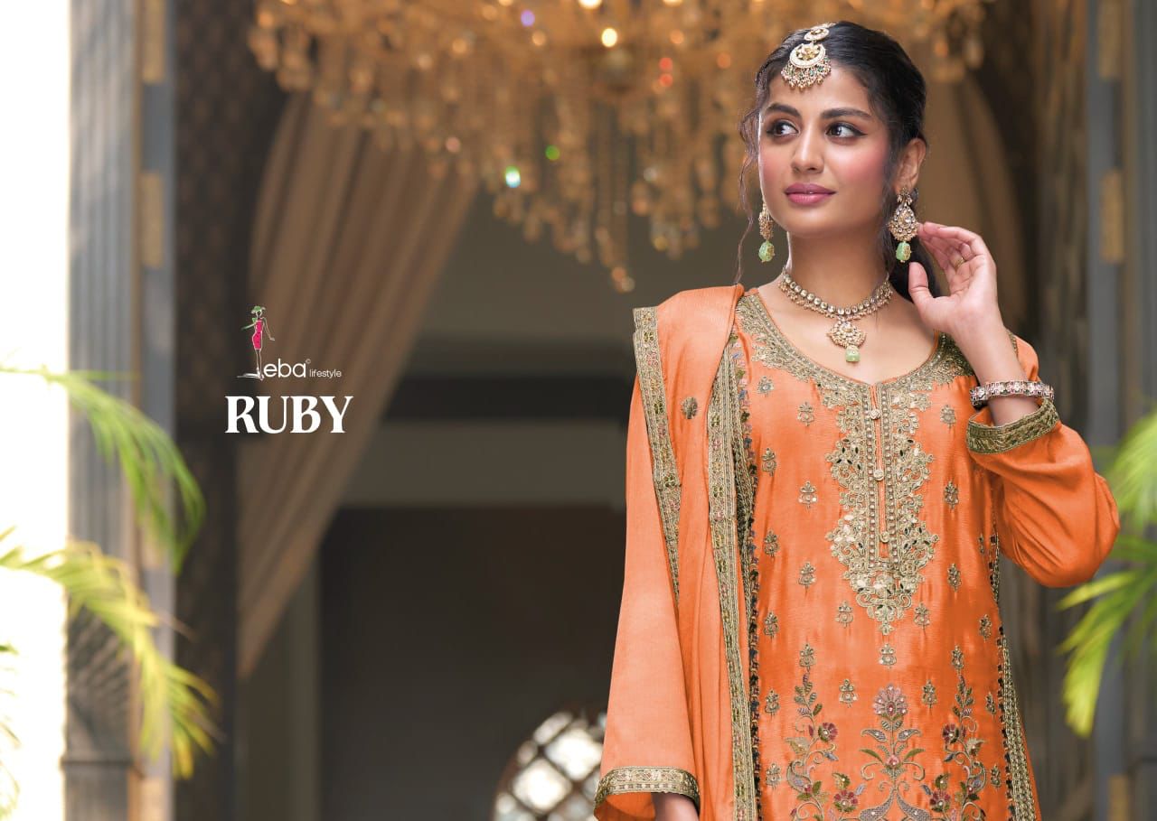 Ruby Colour Edition 2 By Eba Chinon Readymade Suits Exporters In India